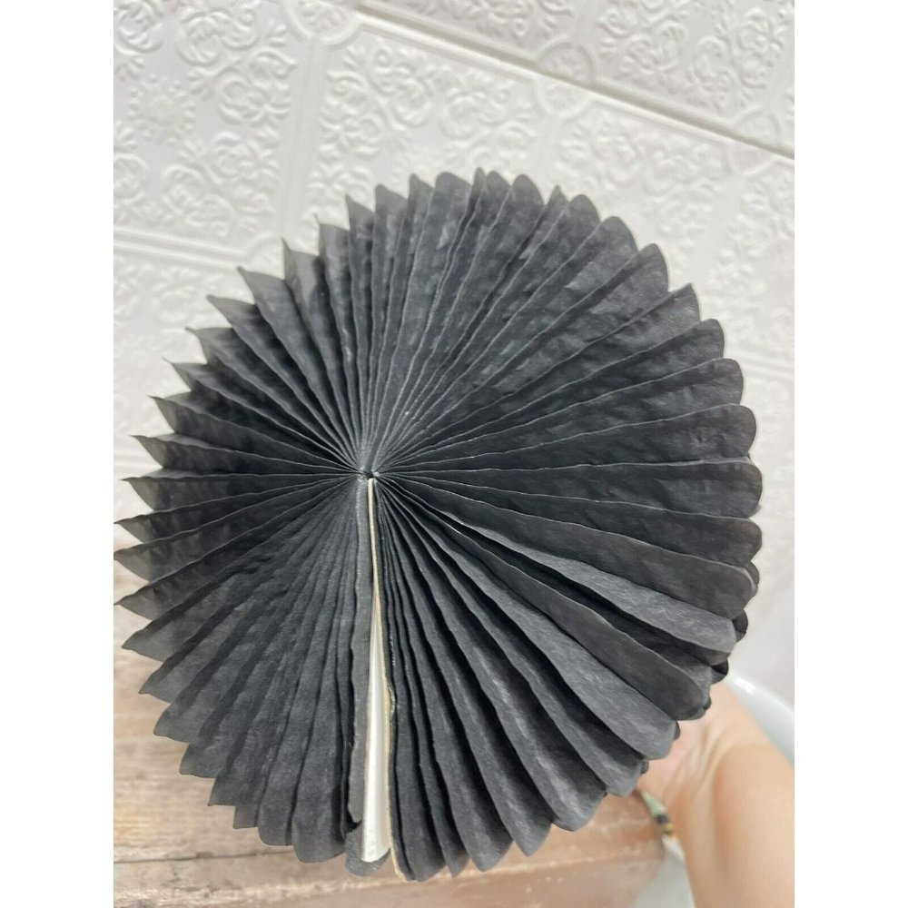 Vintage Halloween Ghost Black Honeycomb Tissue Paper Decoration - Kitschy Fun - Picture 8 of 9